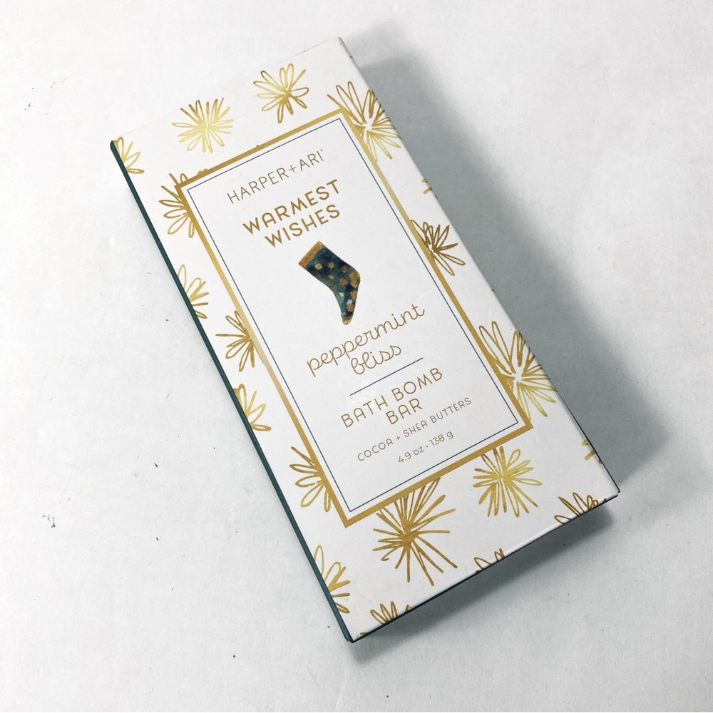 Harper + Ari Peppermint Bliss Bath Bomb Bar Coca + Shea Butters